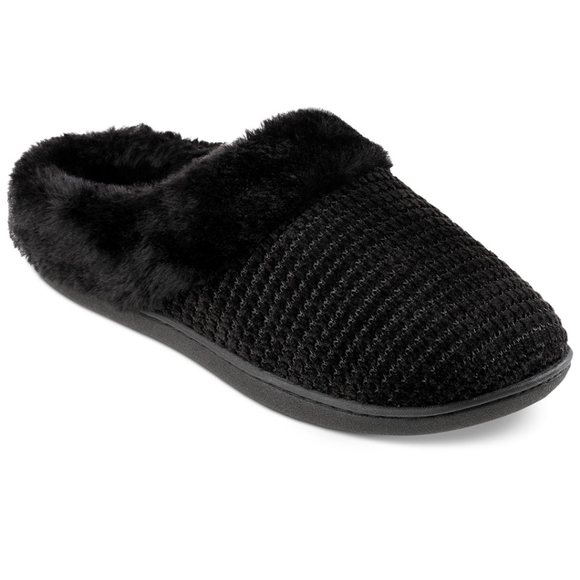 New Isotoner Signature Women's Black Slippers XL